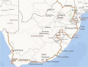 Reiseroute_Südafrika_20160603